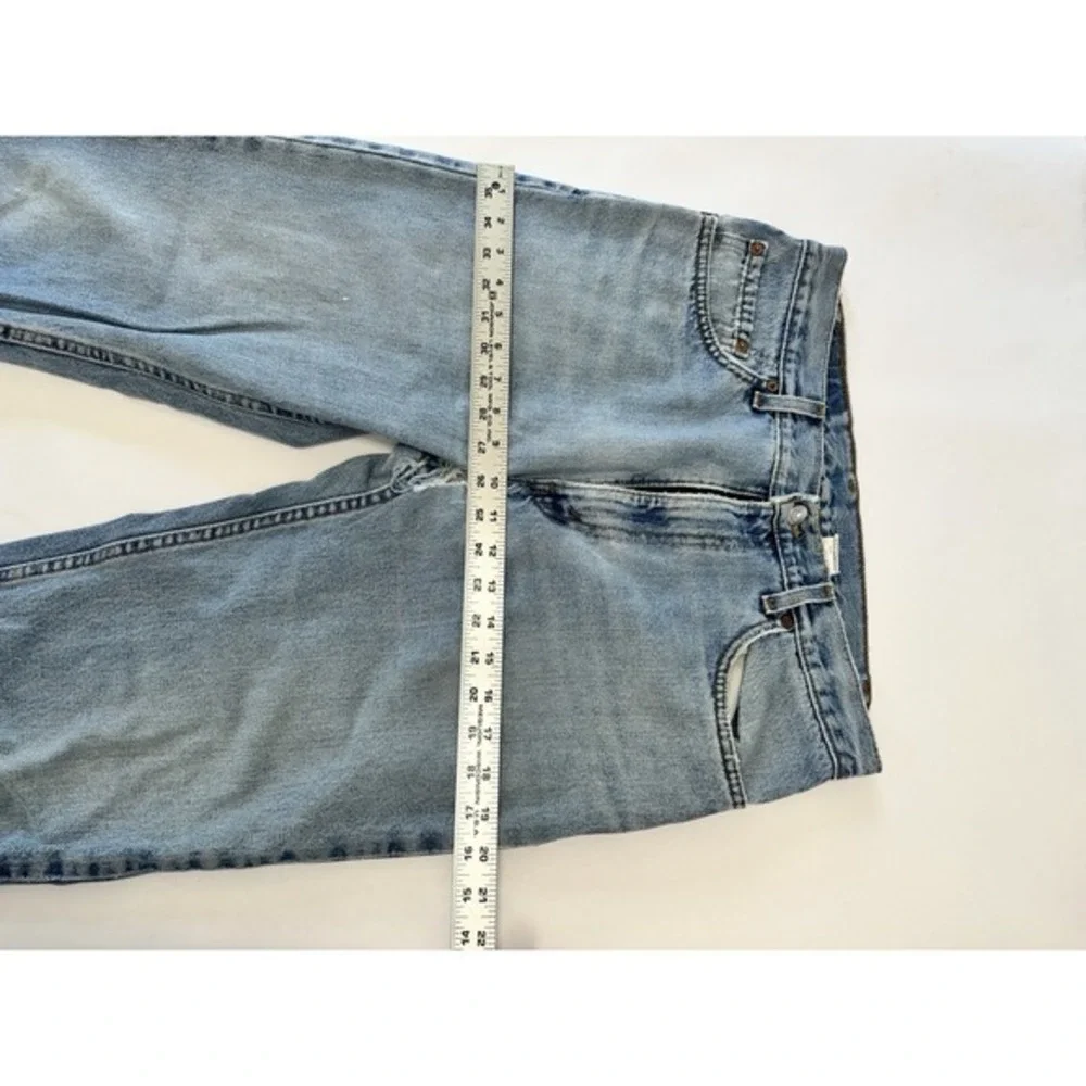 Vintage Levis Red‎ Tab 505 Jeans Sz 34x32 90s Light Wash Distressed USA